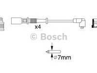 Set cablaj aprindere FIAT CINQUECENTO (170) (1991 - 1999) Bosch 0 986 356 754