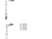 Set cablaj aprindere FORD USA PROBE - BREMI 600/460