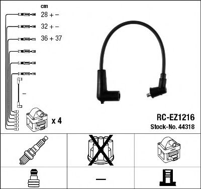 Set cablaj aprindere MAZDA RX 8 2.6 03- - Cod inte