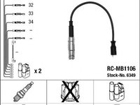 Set cablaj aprindere MERCEDES B-CLASS (W245) (2005 - 2011) NGK 6349 piesa NOUA