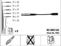 Set cablaj aprindere MERCEDES-BENZ M-CLASS (W163) - OEM - NGK: RC-MB1103 - Cod intern: W02287811 - LIVRARE DIN STOC in 24 ore!!!