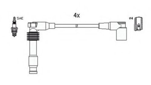 Set cablaj aprindere OPEL OMEGA B (25_, 26_, 