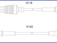 Set cablaj aprindere PEUGEOT 106 (1A, 1C), Citroen ZX (N2), PEUGEOT 205 Cabriolet (741B, 20D) - HCO 134471