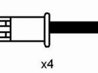 Set cablaj aprindere RENAULT CLIO II caroserie (SB0/1/2_) - OEM - NGK: RC-RN603 - Cod intern: W02136212 - LIVRARE DIN STOC in 24 ore!!!