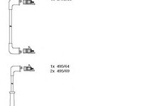 Set cablaj aprindere SUZUKI SWIFT II Hatchback (EA, MA) (1989 - 2005) BREMI 300/913 piesa NOUA