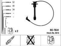 Set cablaj aprindere TOYOTA COROLLA 1,4 92- - OEM-NGK: 9616|RC-TE41 - W02215141 - LIVRARE DIN STOC in 24 ore!!!