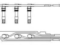 Set cablaj aprindere VW BORA (1J2) (1998 - 2005) BREMI 968G100 piesa NOUA