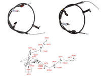 Set cabluri frana pentru Hyundai TUCSON