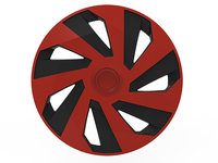 SET CAPACE ROTI 16" VECTOR RED&BLACK Alfa Romeo