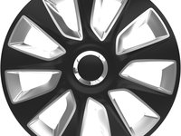 Set capace roti auto Cridem Stratos RC 4buc - Negru Argintiu - 15