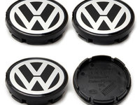 Set Capacele Jante Volkswagen Negru 48MM