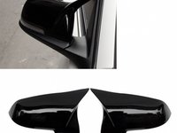 Set Carcase Capace Oglinzi Bmw Seria 1 F20 2011-2019 M Look Gloss Black 8029 Negru