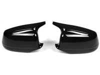 Set Carcase Capace Oglinzi Bmw Seria 5 F18 2009-2013 M Look Negru Gloss Black MCBMF10MPNFB