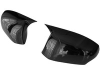 Set Carcase Capace Oglinzi Renault Fluence 2009-2016 Batman Negru Gloss Black 030622-21