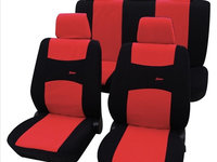 Set complet huse universale scaune (fata-spate) rosu Colori PETEX
