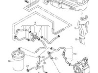 Set conducta combustibil Seat Cordoba (6L2) Berlina 2003 1.9 SDI OEM 6Q0200059A