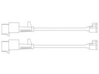 Set contacte avertizare, uzura placuta frana IVECO DAILY IV caroserie inchisa/combi (2006 - 2012) DELPHI LZ0227