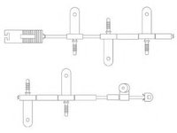 Set contacte avertizare, uzura placuta frana MINI MINI (R50, R53) (2001 - 2006) DELPHI LZ0164 piesa NOUA