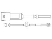 Set contacte avertizare, uzura placuta frana MERCEDES E-CLASS T-Model (S211) (2003 - 2009) DELPHI LZ0166