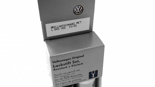 Set Corector Vopsea + Lac Oe Volkswagen Brilliant Schwarz Met. L0A9V02