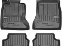 Set Covorase Auto Cauciuc Negro Bmw Seria 5 F10 2013-2017 Pro Line Tip Tavita 3D 3D407374