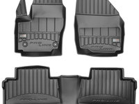 Set Covorase Auto Cauciuc Negro Ford Galaxy 2 2006-2014 Pro Line Tip Tavita 3D 3D408012