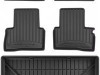 Set Covorase Auto Cauciuc Negro Nissan Juke 2014-2019 Pro Line Tip Tavita 3D 3D409002 + Tavita Portbagaj Negro Nissan Juke 1 2014-2019 Facelift TM549802