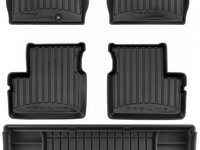 Set Covorase Auto Cauciuc Negro Nissan Micra K13 2010-2016 Pro Line Tip Tavita 3D 3D426054 + Tavita Portbagaj Negro Nissan Micra K13 2010-2016 TM549819