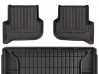 Set Covorase Auto Cauciuc Negro Seat Altea XL 2006-2015 Pro Line Tip Tavita 3D 3D407244 + Tavita Portbagaj Negro Seat Altea XL 2006-2015 TM404458