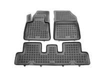 Set covorase auto din cauciuc Citroen C4 Picasso/Spacetourer, 06.2013-, 7 Locuri, negru, presuri tip tavita, Rezaw 201227, Aftermarket