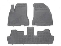 Set covorase auto din cauciuc CITROEN C4 PICASSO (UA/UD), 10.2006-06.2013, presuri tip tavita, negru, Polietilen