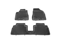 Set covorase auto din cauciuc LEXUS RX (XU30), 02.2003-04.2009, presuri tip tavita, negru