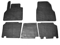 Set covorase auto din cauciuc Renault Kangoo/ Facelift (Passenger) 2008-02.2021, Mercedes Citan/ Facelift (Passenger) 2012-07.2021, Negru, Gledring, 5 buc.