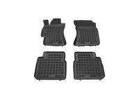 Set covorase auto din cauciuc SUBARU OUTBACK (BP), 09.2003-09.2009, presuri tip tavita, negru