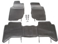 Set covorase auto din cauciuc Toyota Hilux dupa 2005-2015, 4-usi , presuri tip tavita marca Rezaw Plast