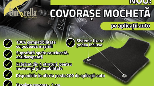 Set Covorase Auto Mocheta Fata + Spate Umbrella Kia Sportage 3 2010→ 3831106341615