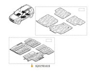 SET COVORASE CAUCIUC DUSTER RENAULT 8201581618 <br>