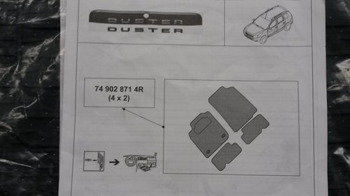 Set Covorase interior Duster 4X2(panain 11.2013) ORIGINALE 749028714R