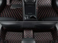 Set Covorase Lux Piele 5D Mercedes S-Class W222 2013-> Caroserie Lunga Cusatura Rosie
