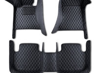 Set covorase Premium Lux piele eco AUDI A4 B6 SEDAN 2000-2004 negru