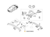 Set cui remorcare cu kit montaj Dacia Logan 2 2013-2020 NOU 8201382040 8201382037 8201555829 8201555830