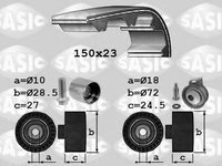 Set curea de distributie AUDI A4 limuzina (8D2, B5), VW SHARAN (7M8, 7M9, 7M6), AUDI A3 (8L1) - SASIC 1756052