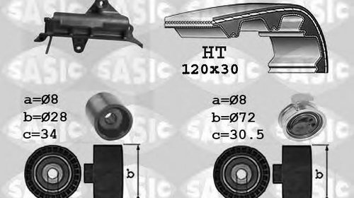 Set curea de distributie AUDI A4 limuzina (8D