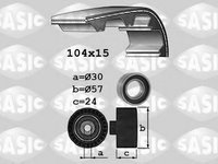 Set curea de distributie FIAT PANDA (141A_), FIAT TIPO (160), FIAT PUNTO (176) - SASIC 1756032