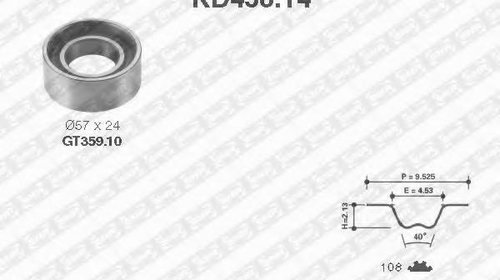 Set curea de distributie FIAT PUNTO (176), FI