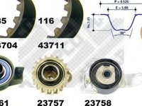 Set curea de distributie FORD ESCORT Mk VII (GAL, AAL, ABL), FORD ESCORT Mk VII limuzina (GAL, AFL), FORD ESCORT Mk VII combi (GAL, ANL) - MAPCO 23712