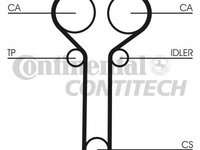 Set curea de distributie FORD MONDEO Mk II (BAP), FORD MONDEO Mk II combi (BNP), FORD MONDEO Mk II limuzina (BFP) - CONTITECH CT978K1