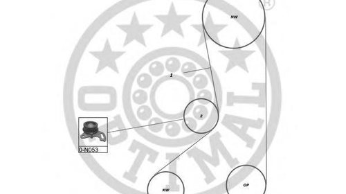 Set curea de distributie MITSUBISHI COLT Mk I