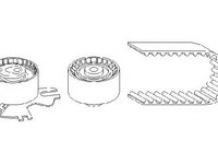 Set curea de distributie PEUGEOT 807 (E), Citroen C8 (EA_, EB_), PEUGEOT 407 limuzina (6D_) - TOPRAN 722 796