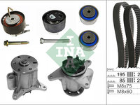 SET CUREA DISTRIBUTIE CU POMPA APA JAGUAR S-TYPE II (X200) 2.7 D 207cp INA 530 0764 31 2004 2005 2006 2007